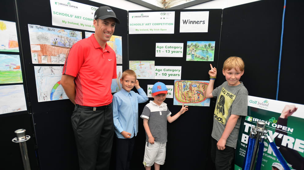 Aidan Jenkins (6), St John the Baptist national school, Midleton; David Oskwarek (7) St Patricks, Mallow and Cillian O’Keefe (11) Gaelscoil Charriag Ui Leighin with Ross Fisher