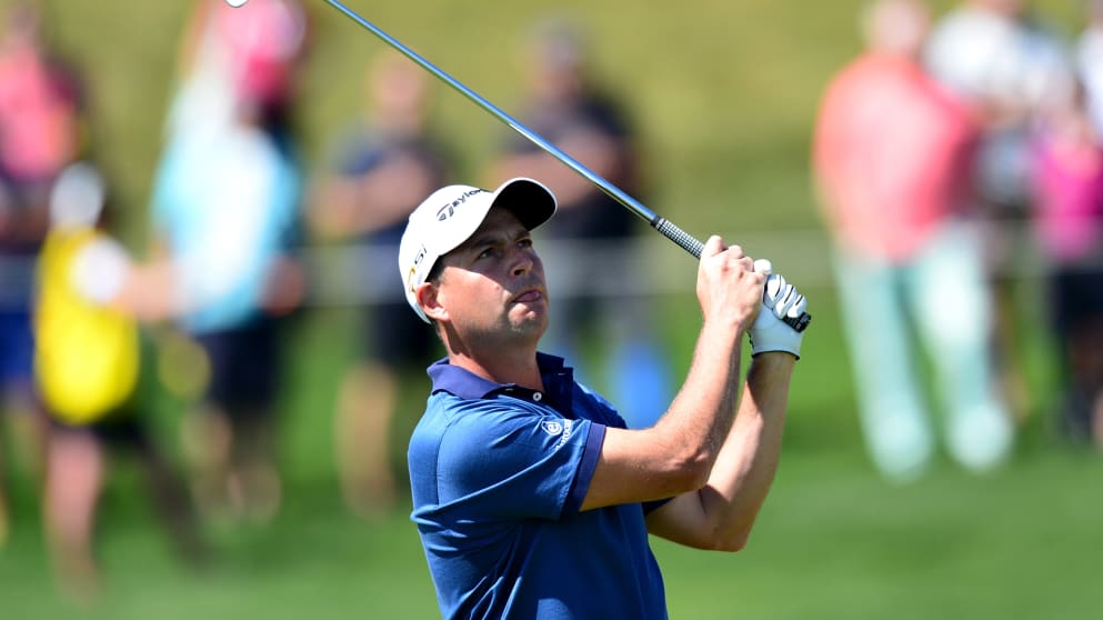 David Howell in action during the second round of the D+D REAL Czech Masters