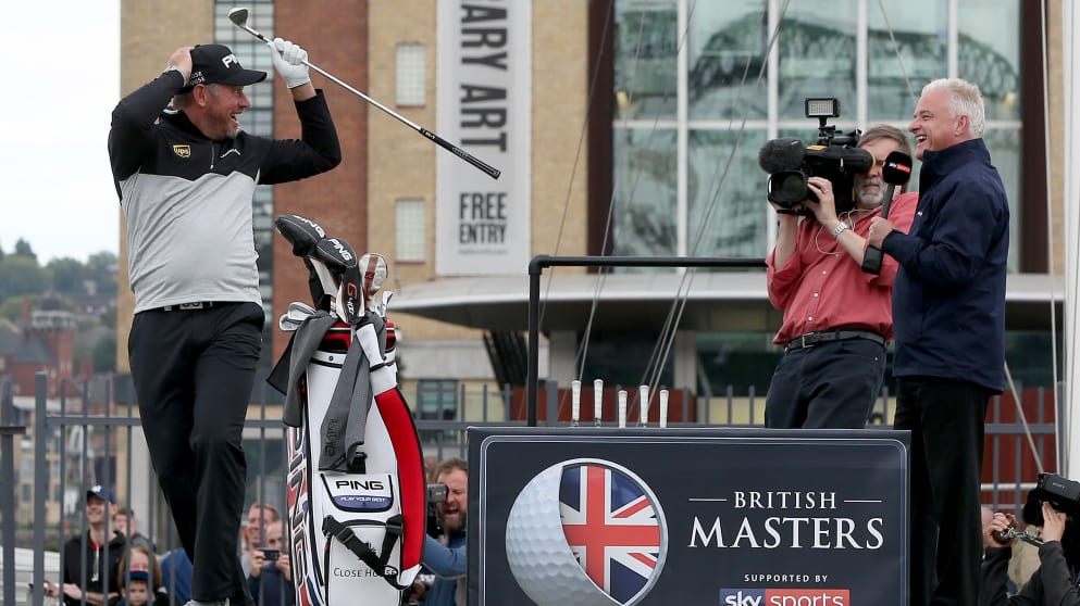 Lee Westwood ahead of the British Masters