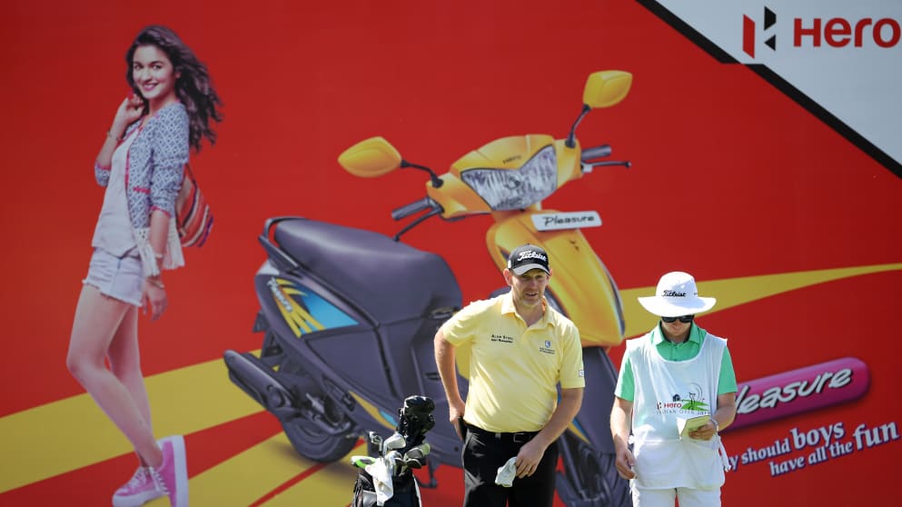 Stephen Gallacher with his son Jack on the bag