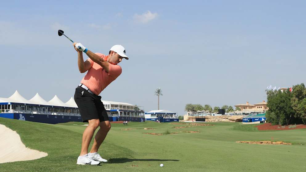 Sergio Garcia at the DP World Tour Championship, Dubai