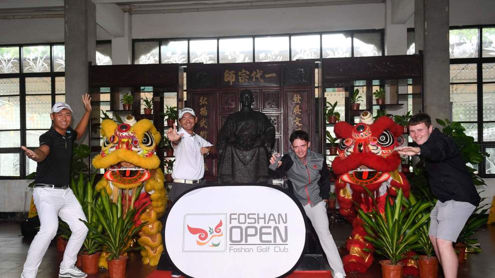 Zi-Hong Zhang, Jason Hak, Ewen Ferguson and Robert MacIntyre (Richard Castka/sportpixgolf.com)