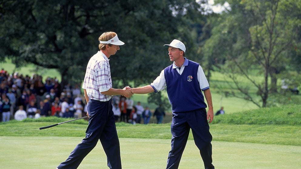 Gilford was victorious over Faxon in The Ryder Cup