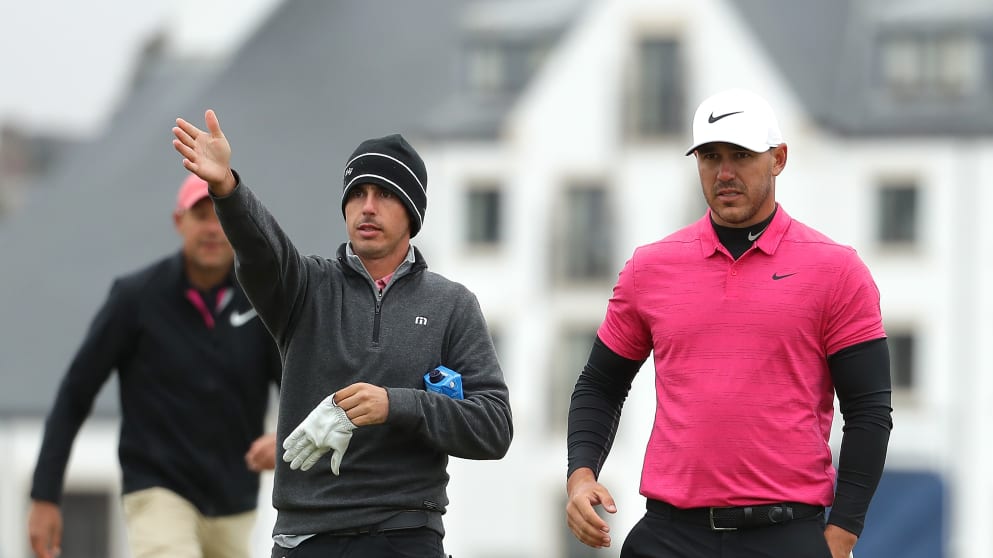 Chase Koepka and Brooks Koepka at the 2018 Alfred Dunhill Links Championship
