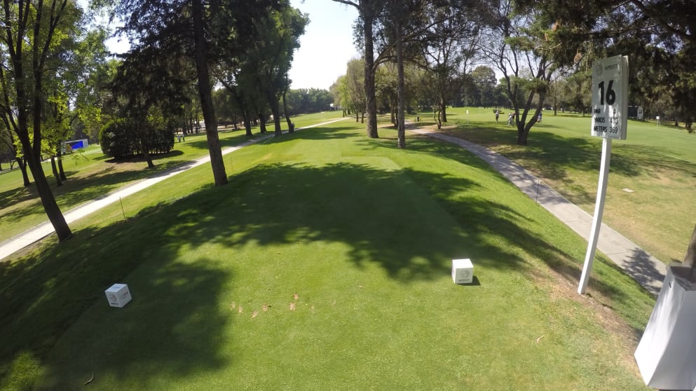 The 16th hole at Club de Golf Chapultepec