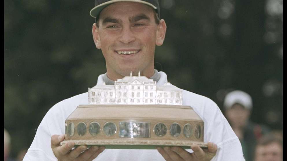 Thomas Bjørn with his first European Tour trophy