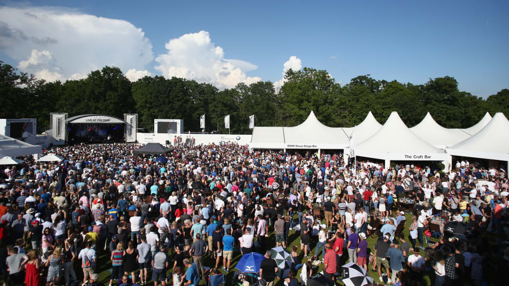 Simple Minds perform on the BMW Show Stage 