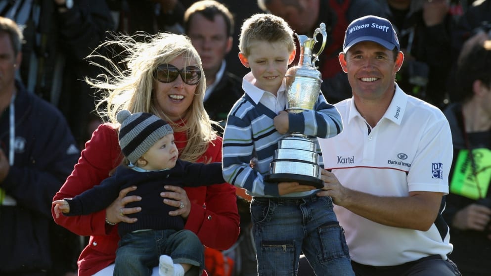 Padraig Harrington and family
