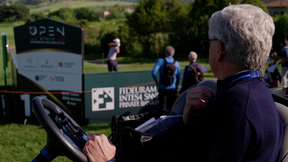 Mark Litton Watching Golf