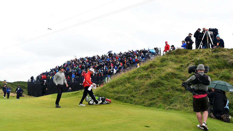 Wire cam on the postage stamp eighth hole is one of the new innovations at The Open