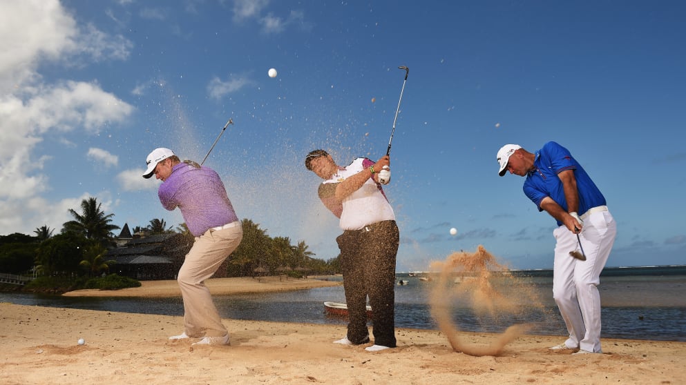 George Coetzee, Kiradech Aphibarnrat and Thomas Bjørn