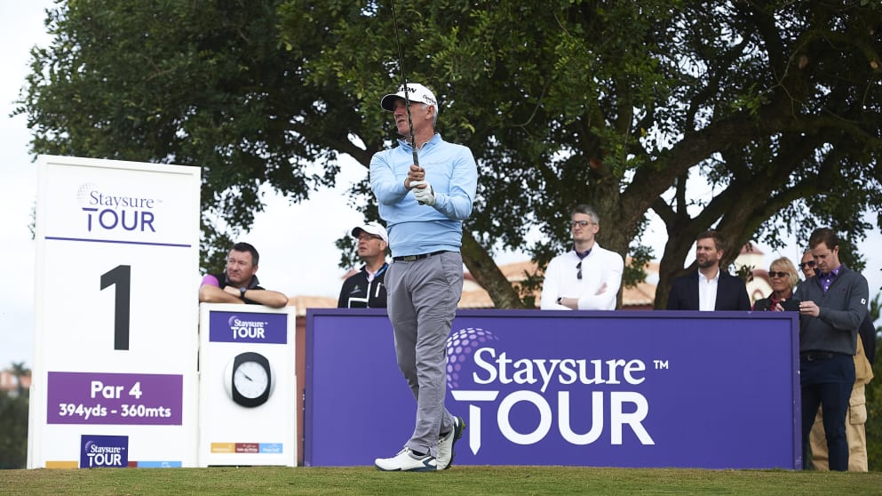 Euan McIntosh tees off from the first