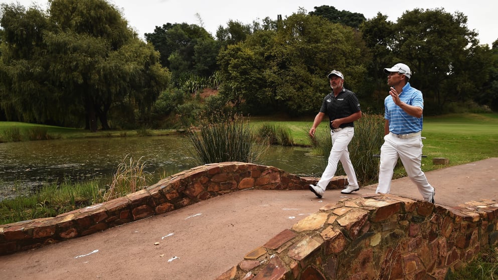 Darren Clarke and Trevor Fisher Jnr