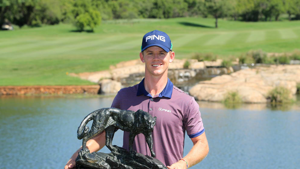 Brandon Stone gets his hands on the famous trophy