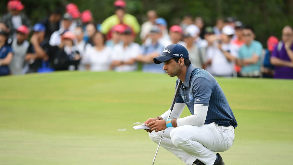 Aaron Rai of England in Hong Kong
