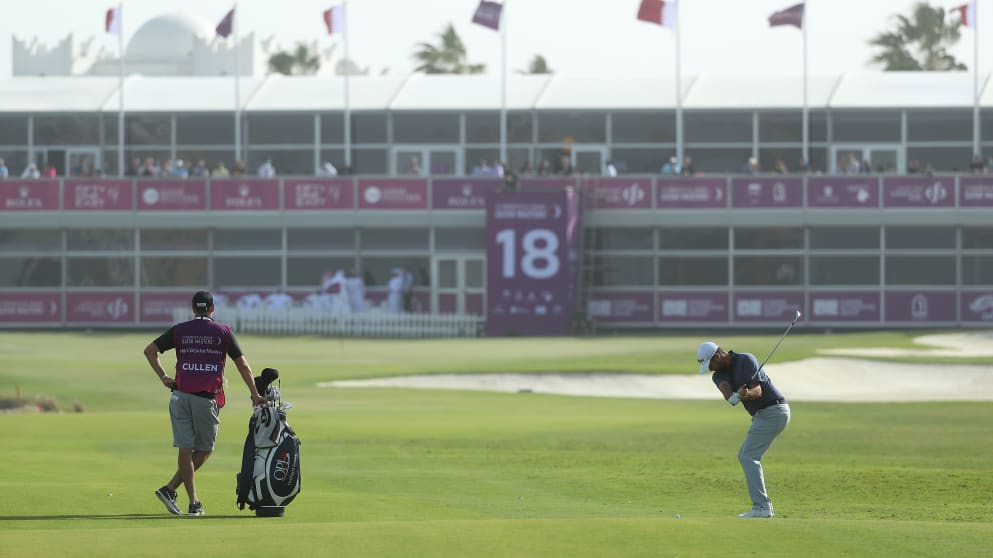 Nick Cullen and caddie