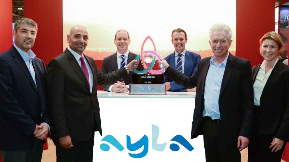 The Triquetra Trophy for the Jordan Mixed Open is unveiled