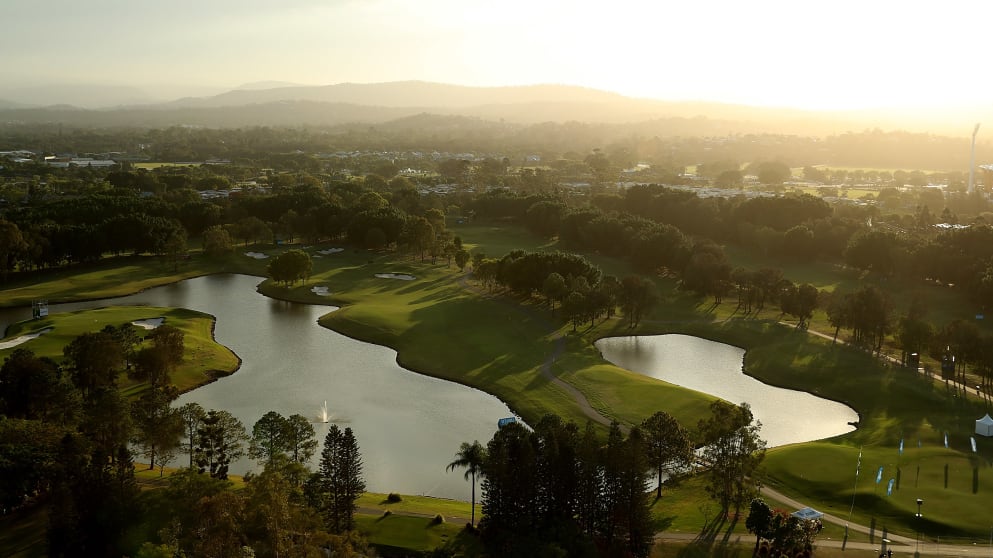 An aerial view of RACV Royal Pines Resort