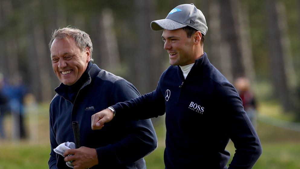 Martin Kaymer and his father Horst at the Alfred Dunhill Links Championship