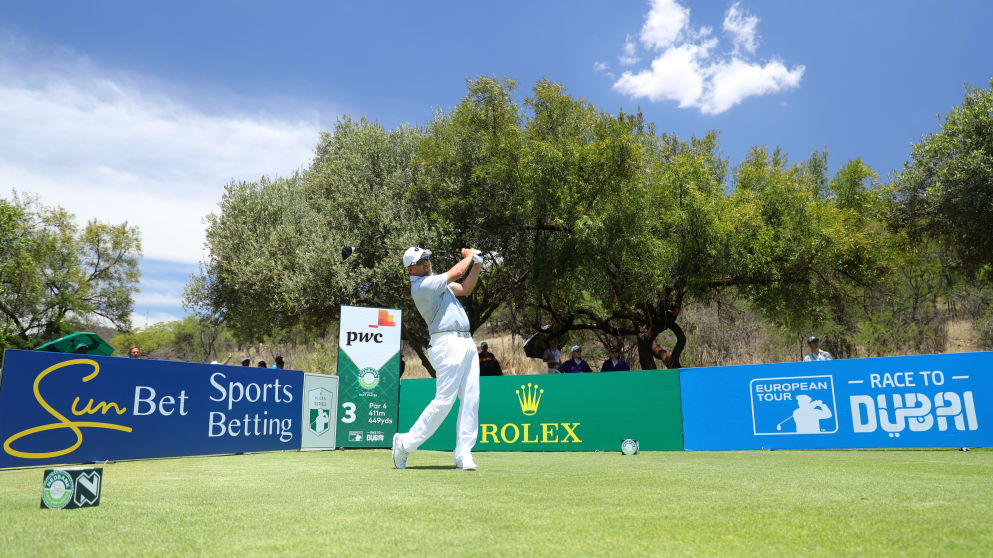 Darren Fichardt during the third round of the Nedbank Golf Challenge