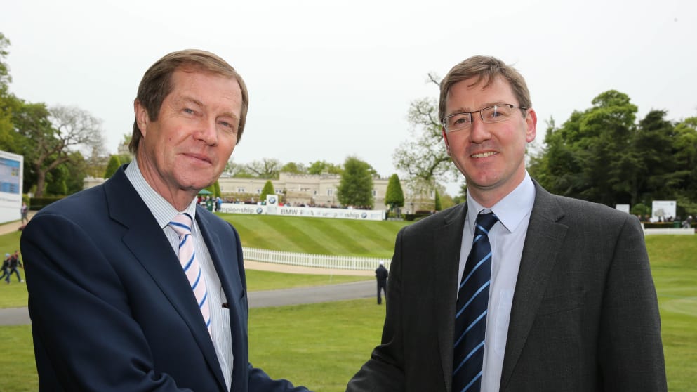 Green Drive is launched at Wentworth by The European Tour Chief Executive George O'Grady and Jonathan Smith, CEO of Golf Environment Organisation