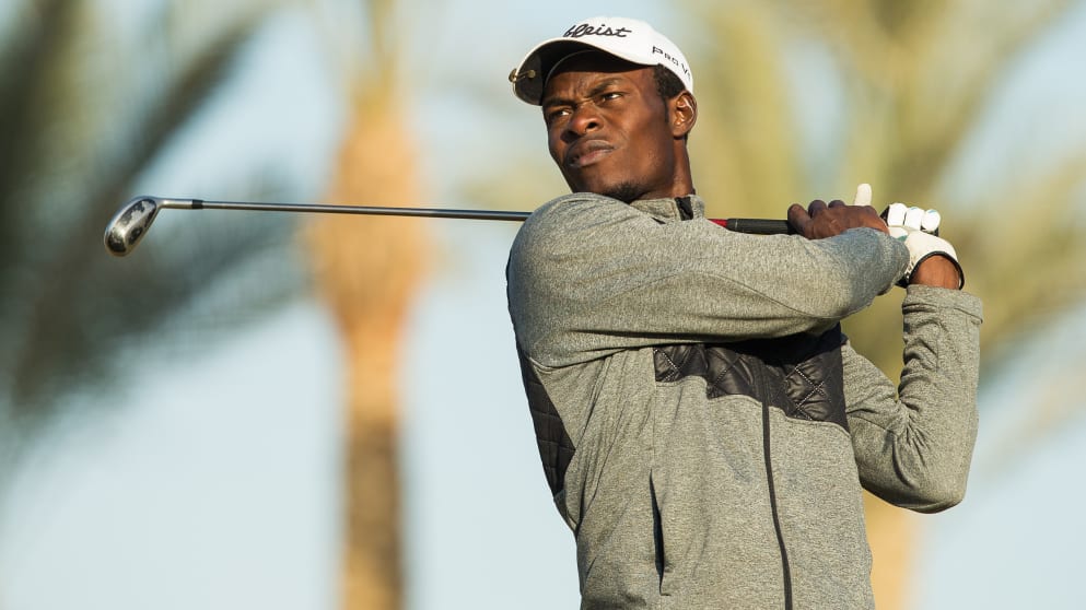 Issa Nlareb Amang in action