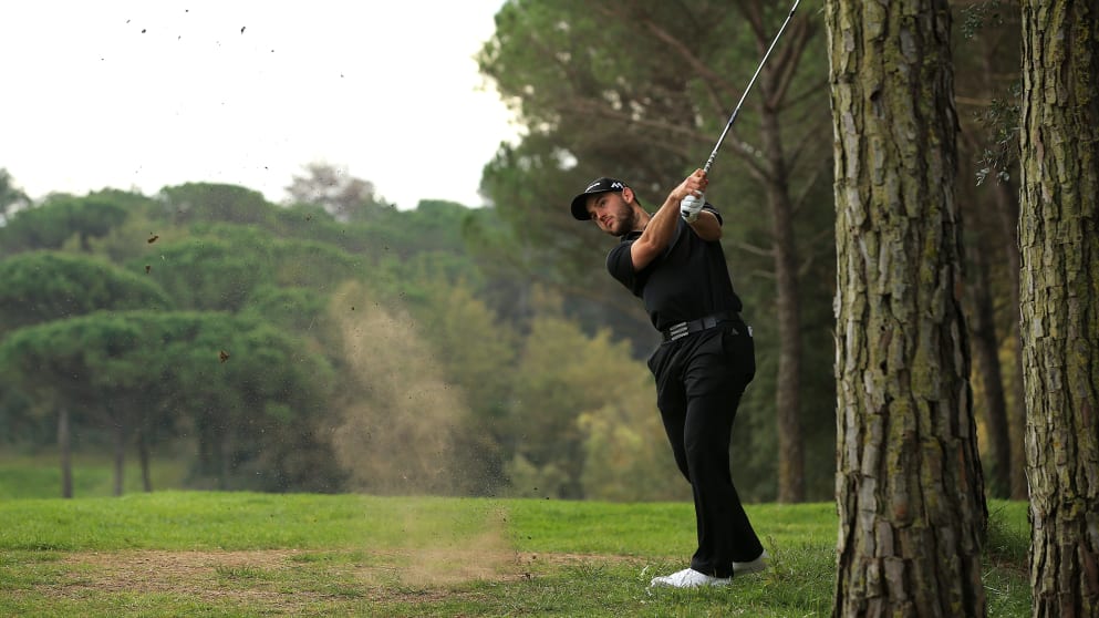 Bradley Neil during the second round of the Q-School Final Stage