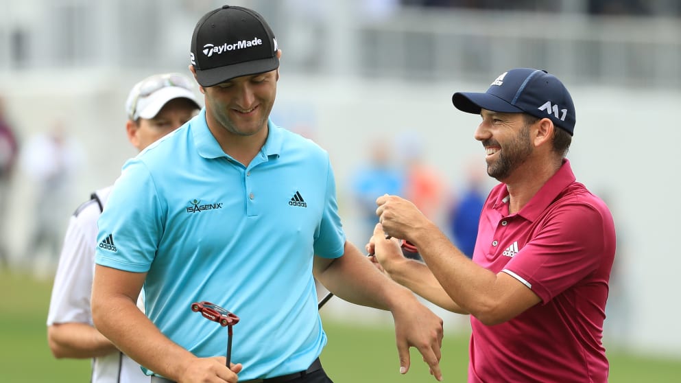 Jon Rahm and Sergio Garcia at Austin Country Club