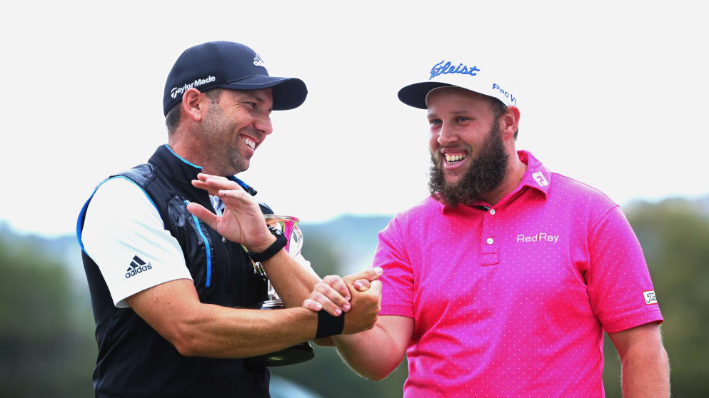 Sergio Garcia and Andrew Johnston at Valderrama in 2016