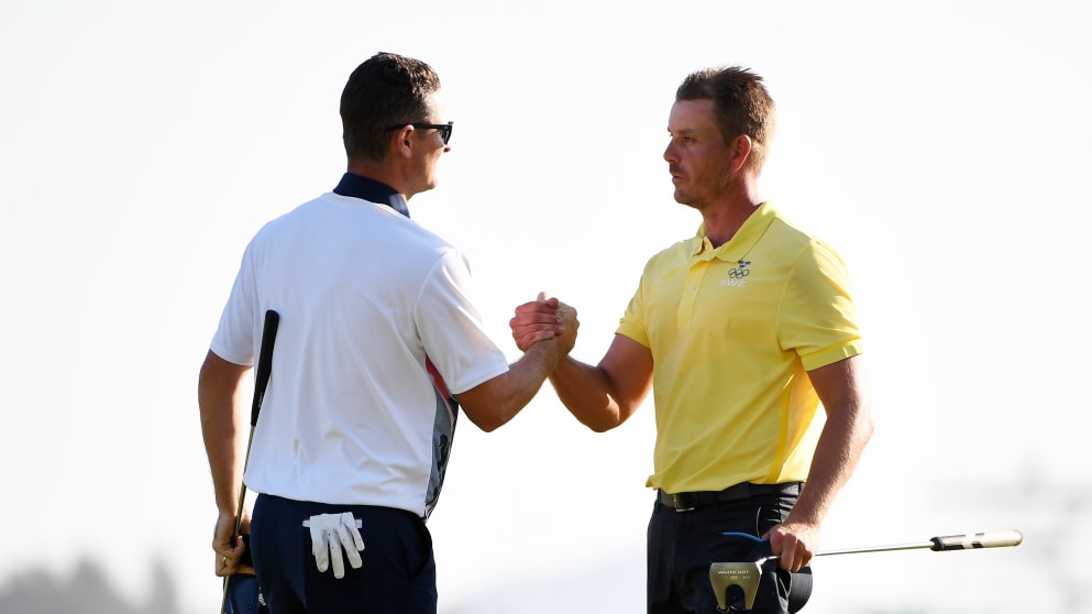 Justin Rose and Henrik Stenson