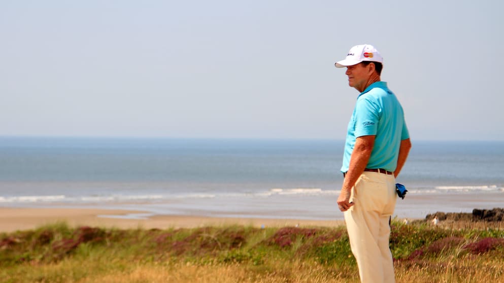 Tom Watson - in contention going into the weekend at The Senior Open Championship Presented by Rolex