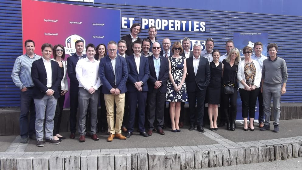 European Tour Properties delegates at Le Golf National during their Spring Conference