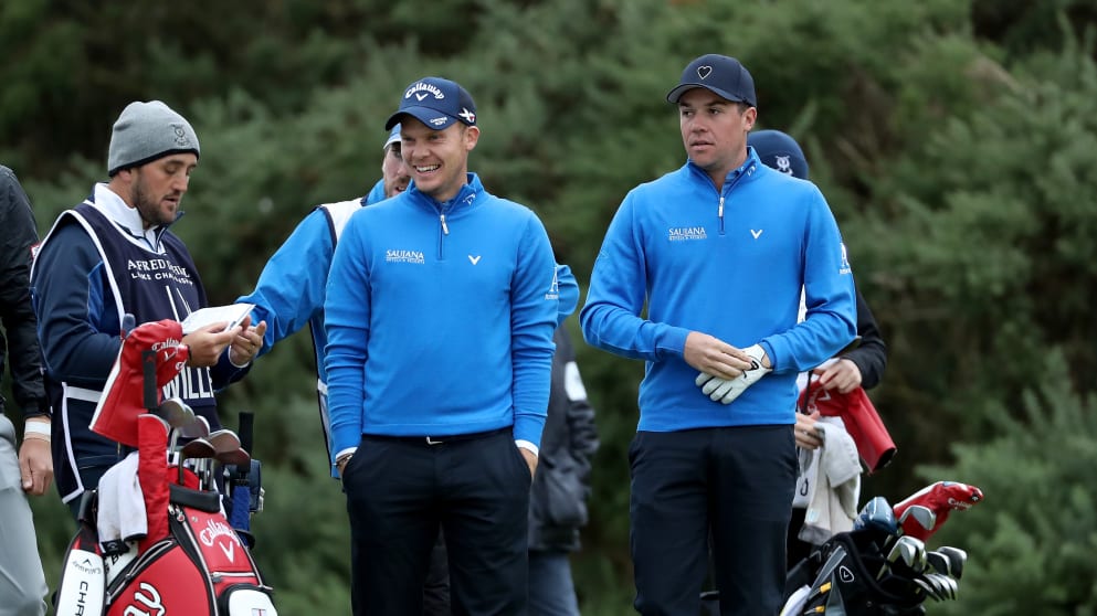 Danny Willett and Jonathan Smart at the Alfred Dunhill Links Championship