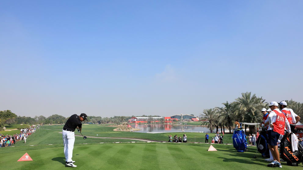 Rickie Fowler at the Abu Dhabi HSBC Championship