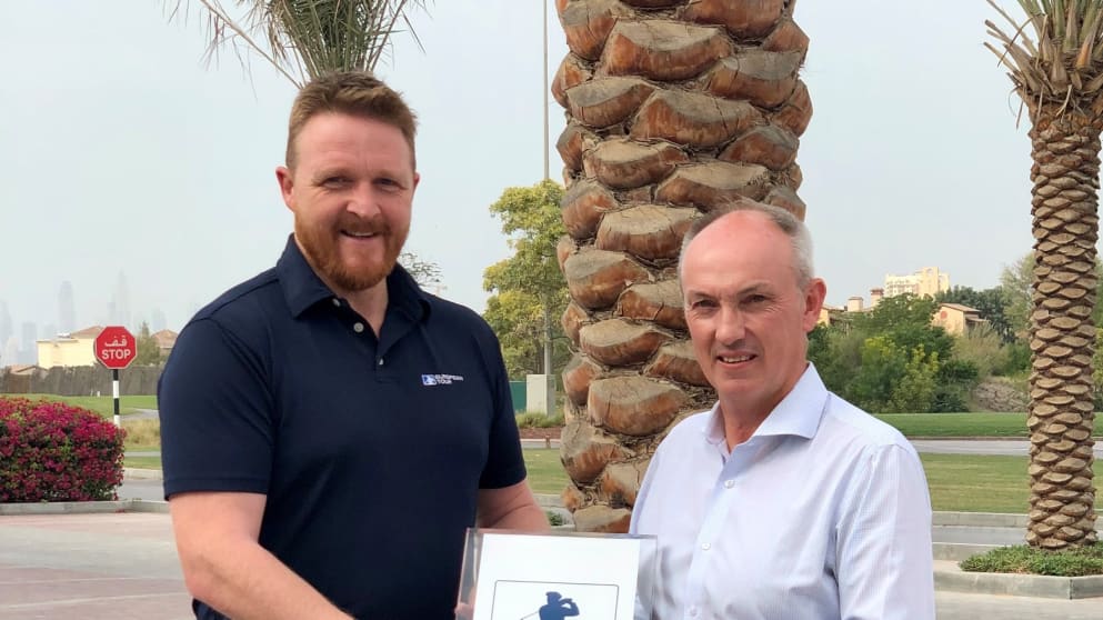 Ian Knox, Director of Operations at European Tour Properties, and Chris May, Chief Executive Officer of Dubai Golf