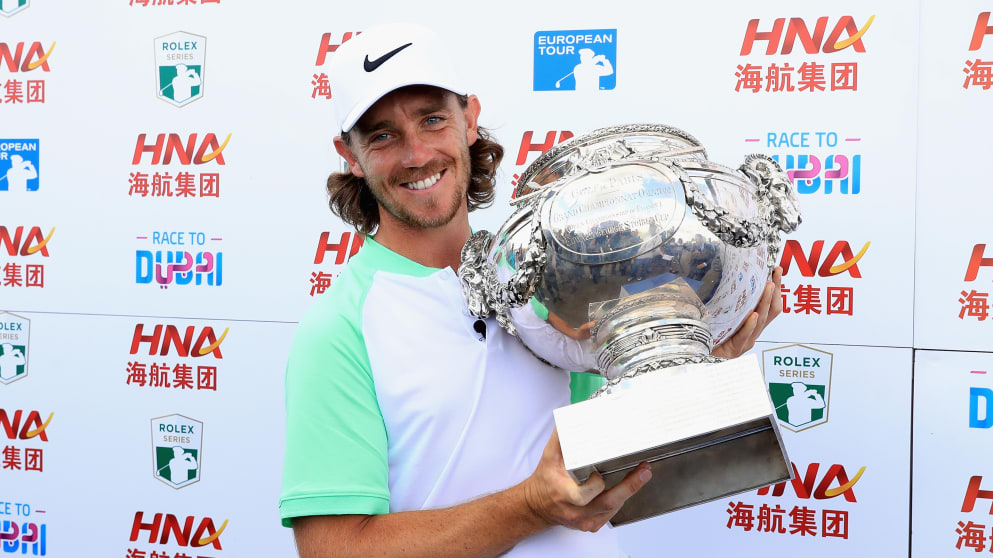 Tommy Fleetwood and the trophy