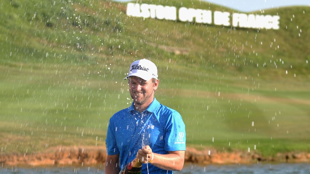 Bernd Wiesberger - celebrates winning the Alstom Open de France