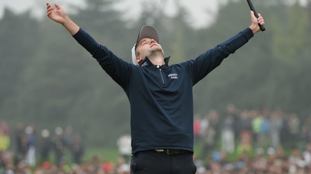 The moment of victory for Russell Knox