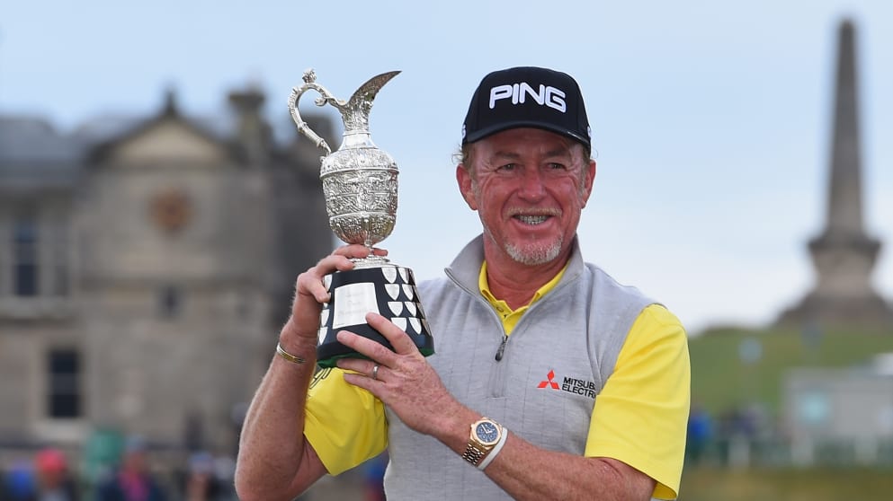 Miguel Angel Jimenez wins the Senior Open presented by Rolex