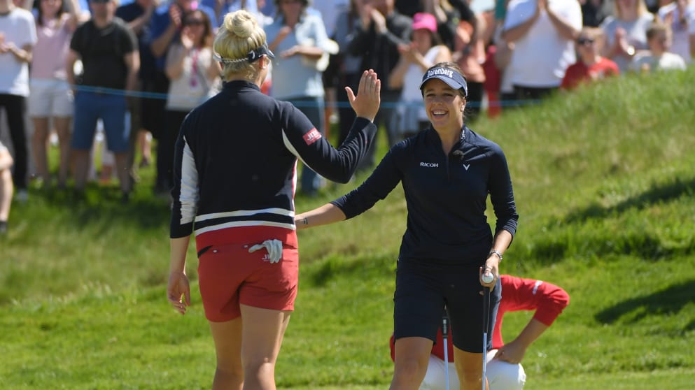 Charley Hull and Georgia Hall