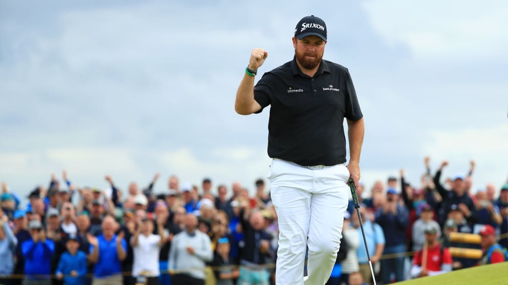 Shane Lowry celebrates 2