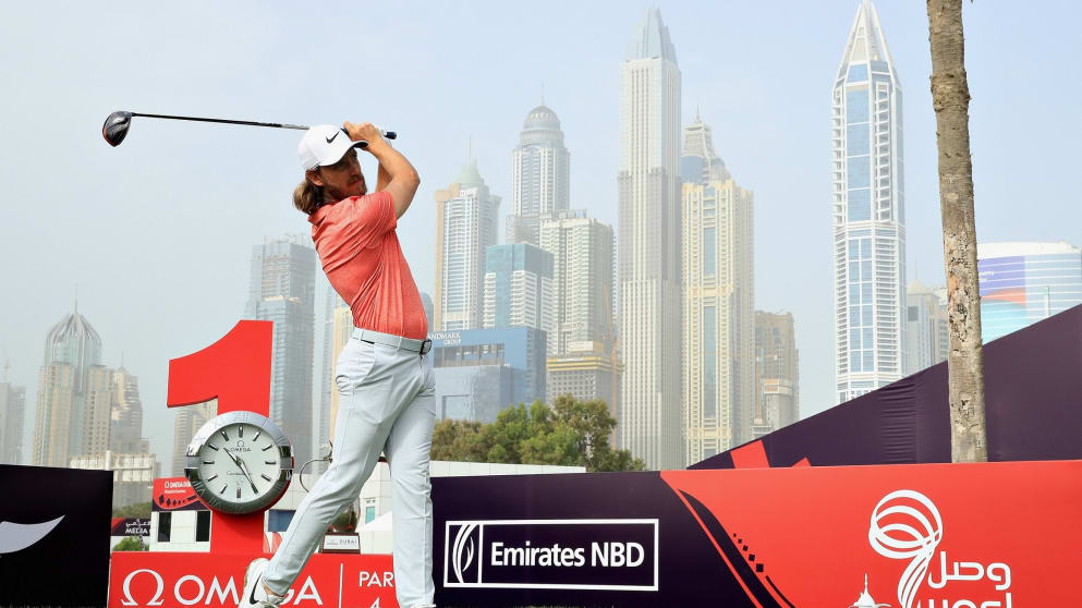 Tommy Fleetwood will tee it up at the Omega Dubai Desert Classic looking for a first win at Emirates GC