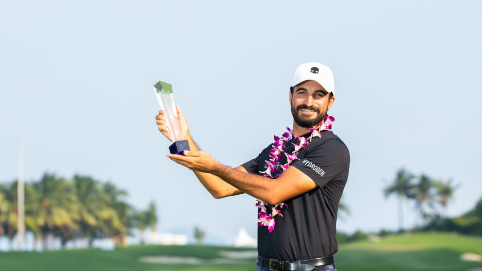 Laporta holding trophy