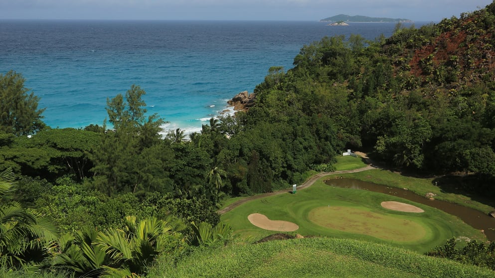 Hole 15 at Constance Lemuria, Seychelles