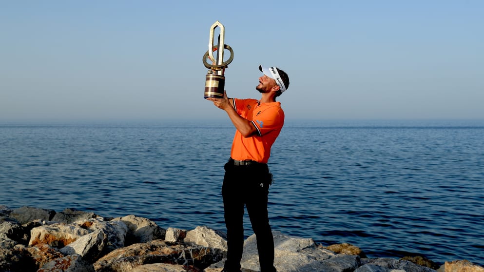Joost Luiten - the winner of the inaugural NBO Oman Open 