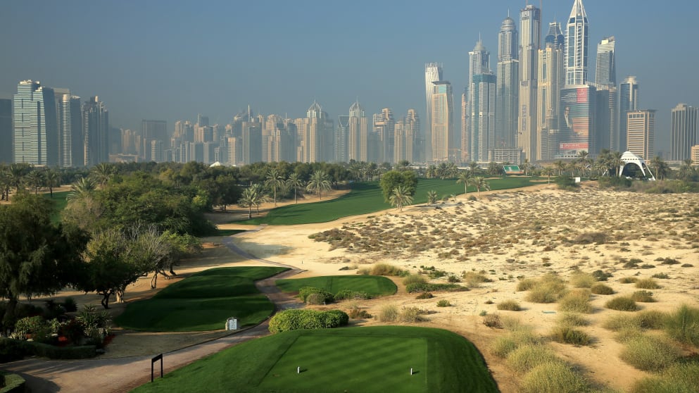 Emirates Golf Club 2014 8th hole