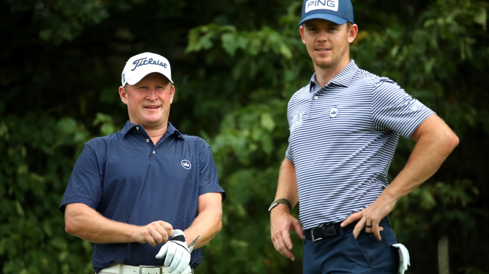 Jamie Donaldson and Brandon Stone
