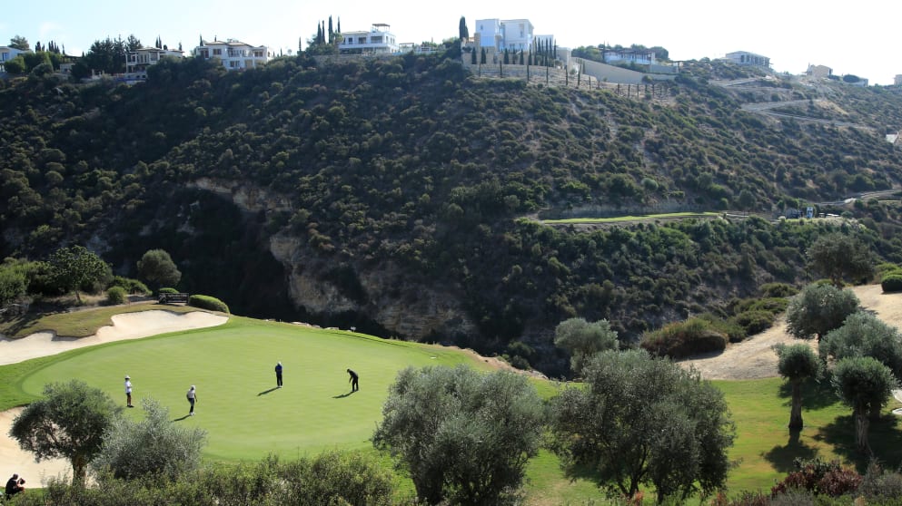 7th hole Aphrodite Hills