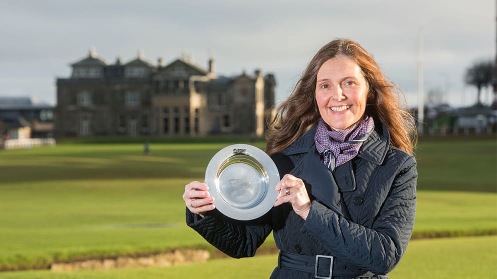 Jackie Davidson, Assistant Director of Golf Development at The R&A, received the CPG President's Award for Golf Development