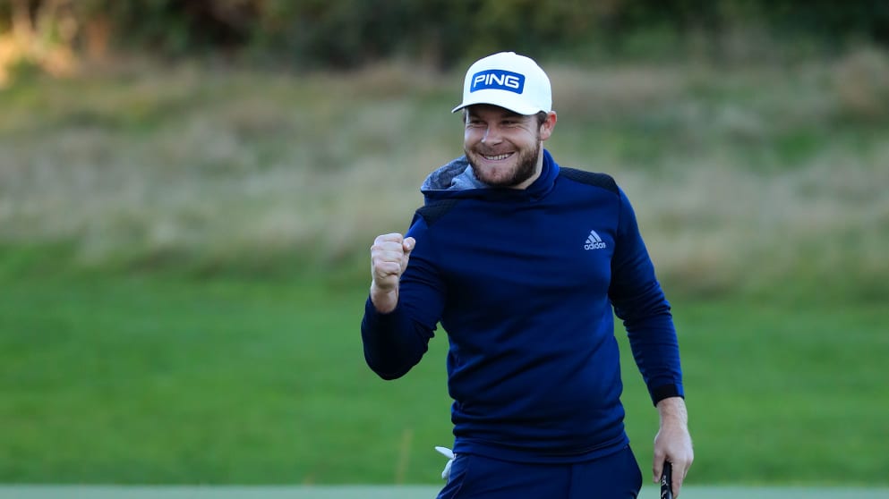 Tyrrell Hatton celebration